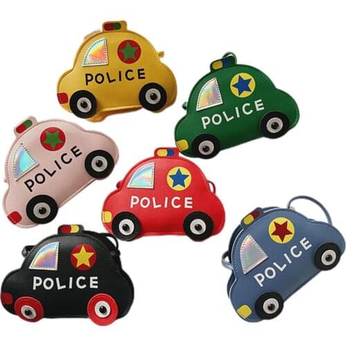 FOCUSNORM 6 Colors Fashion Kids Cartoon Car Crossbody Bag Fashion Car Shape Shoulder Bag for Children Kids