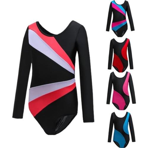 Gymnastics leotard ballet leotard dance gymnastic dress for girls long sleeve leotard gymnastic leotards for kids swimsuit