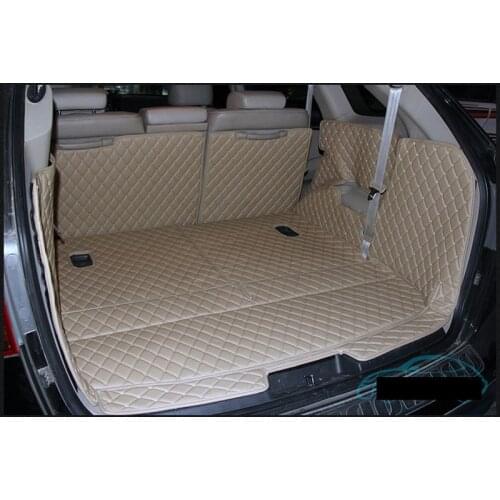 Quality for hyundai veracruz leather car trunk mat cargo liner 2006 2007 2008 2009 2011 2012 2013 2014 2015 ix55 luggage rug