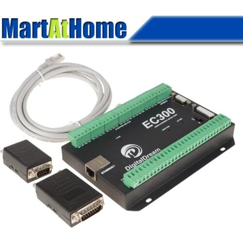 Ethernet 3/4/5/6 Axis Mach3 CNC Motion Control Card 300 KHz 24V DC Support Standard MPG & Stepper/Servo Driver @SD #SP063