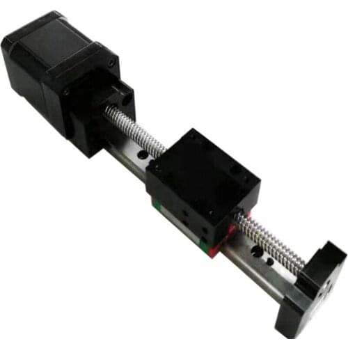 Compact Ball Screw 12v 24v nema 17 nema 23 nema 34 Stepper Motor Linear Moton Guide Way Rail Module Linear Guide