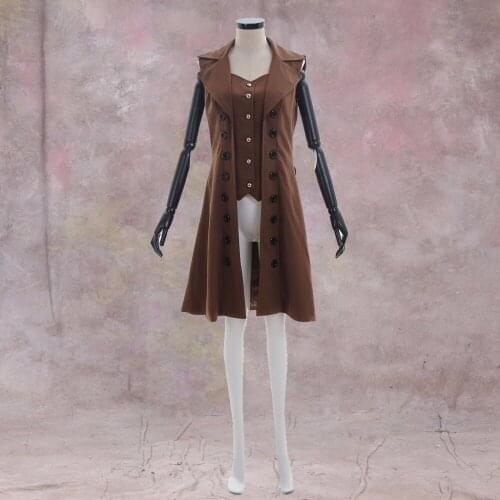 Custom Made Renaissance Medieval Edwardian Jacket Gothic Lolita Victorian Cosplay Uniform Jacket Halloween Party Cpat L0516