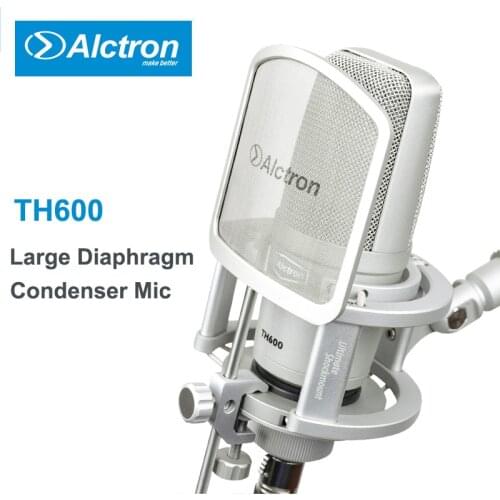 Alctron TH600 Large Diaphragm Microphone Condenser Recording Mic For vocal instruments pickup live broadcast studio stage radio