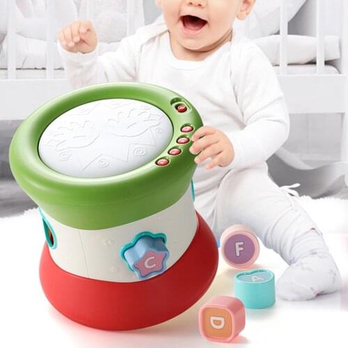 Babies Musical Instruments Hand Pat Round Drum Toddler Early Educational Toy