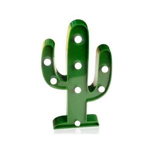Led Lighted Cactus Night Lamp