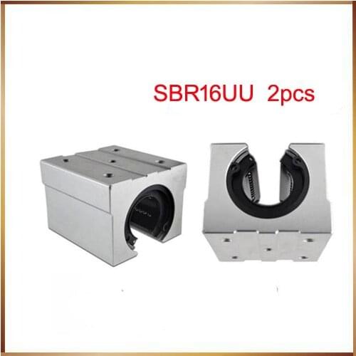 Sbr16 free shipping 2pcs/lot Free shipping SBR16UU 16mm Linear Ball Bearing Block CNC Router SBR16