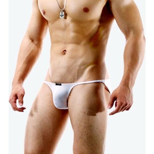 Sexy underwear men Modal thin low waist narrow edge tight briefs bikini underwear man panties slip hombre male underwear