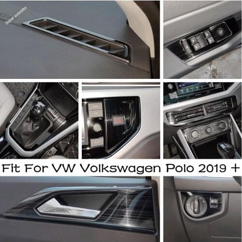 Inside / Middle Air Conditioning Outlet Vent Frame Cover Trim Fit For VW Volkswagen Polo 2019 2020 2021 Accessories Interior