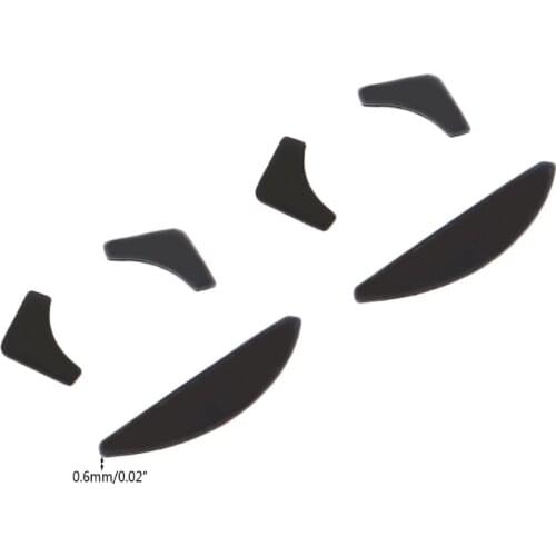 W3JD 2 Sets 0.6mm Mouse Feet Skates Mouse Pads for razer DeathAdder Mouse Skates
