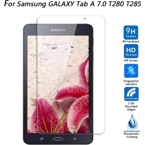 Tempered Glass for Samsung Galaxy Tab A A6 7.0 T280 T285 Screen Protector Film for Samsung Tab A 7.0 SM-T280/T285 2016 Glass 9H