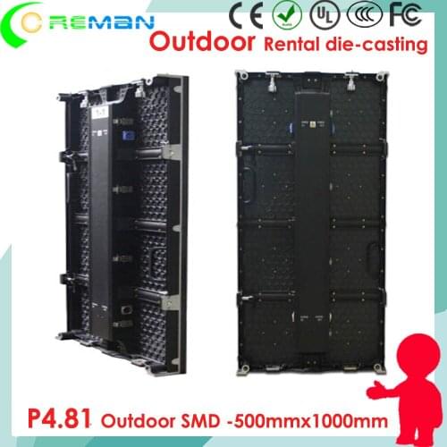 Customized product Coreman led display panel outdoor 50cm x 100cm P4.81 , high brightness good quality led video wall