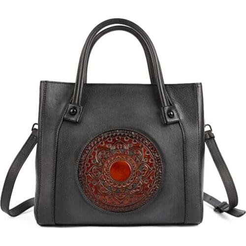 Women Handbag Genuine Leather Handmade Bag,Vintage Top tote Shoulder Bags Handbag Crossbody Bags 2021 Fashine New Style