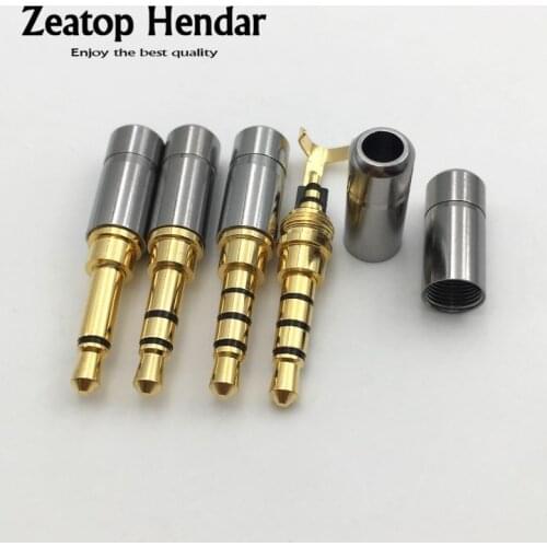 10Pcs Mini 3.5 Audio Plug 3.5mm 2 / 3 / 4 Pole Male Jack with Clip Adapter for DIY Stereo Headset or Used for Repair Earphone