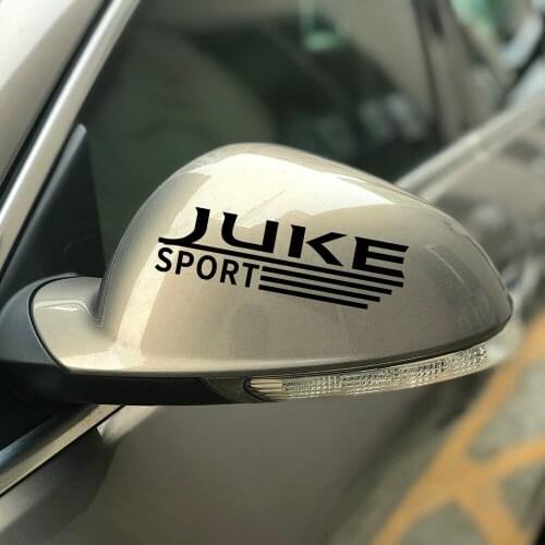 2PCS Sports Car Graphic Vinyl Stickers For Nissan Juke Auto Rearview Mirror Decor Waterproof Decals Reflective Car Accessories