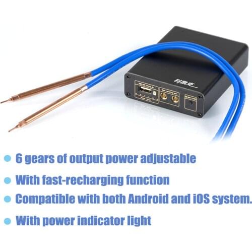 6 Gears Adjustable Mini Spot-Welding Machine Type-C Recharging Interface Recharge Pal with Fast-recharge for Soldering Battery