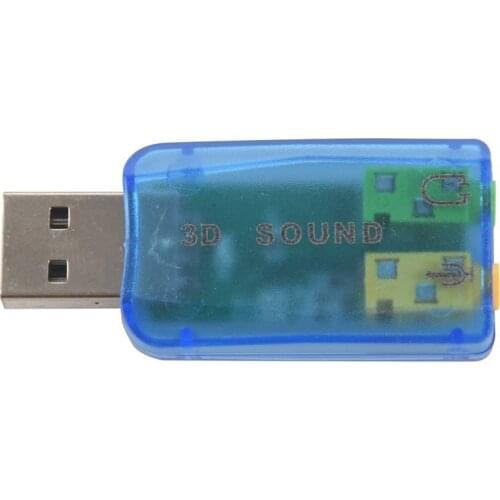 USB 5.1 Stereo Sound Card Adaptor (Windows 7 Compatible)