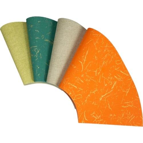 Batik Xuan Paper Rijstpapier Chinese Brush Pen Calligraphy Painting Mounted Lens Rice Paper 10sheets Retro Half Ripe Xuan Paper