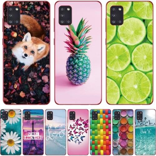 Case For Samsung Galaxy A31 Case For Samsung A31 A 31 SM-A315F 6.4" Phone Cover Silicon Soft TPU Coque Bumper full Protective