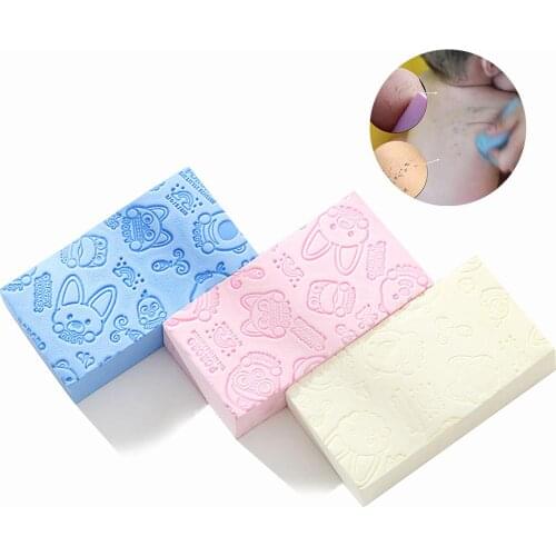 3pcs/set Baby Bath Sponge, Skin-friendly Cotton, Children Newborn Infant Shower Sponge, Cartoon, Family Application