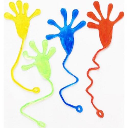 Kids Funny Sticky Hands Palm Toys Elastically Stretchable Climbing Hands Tricky Party Favors Novelty Stress Relief Classic Toys
