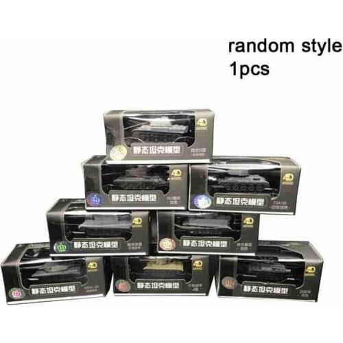 1:144 4D Tank Model Military Model Toy High Density Material Panther Tiger Tank Model Building Kits Kids Puzzle Toys 1pcs Random