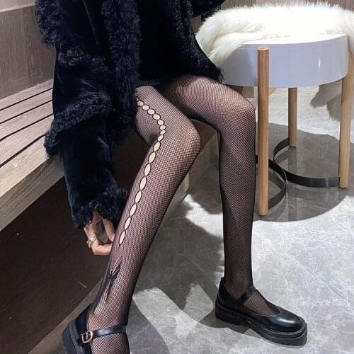 Fashionable Tights Women Fishnet Body Stockings Hot Girls Thigh High Black Pantyhose for Girl Friend gifts Collants pour femmes