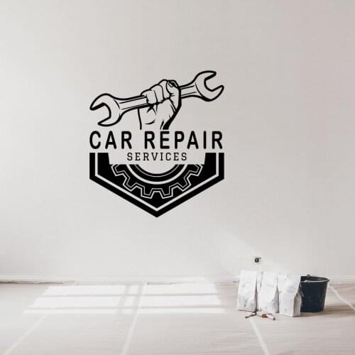 Car Repair Service Garage Autoshop Wall Sticker Decal Sticker Car Service Wall Art Decoration A001004