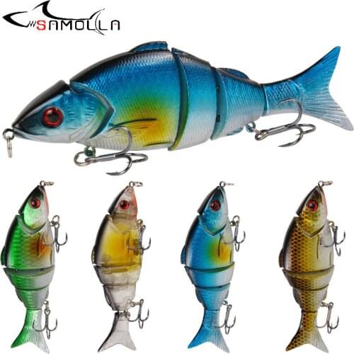 Swimbait Fishing Lure 2019 Bass Fishing Weights 27.8g Wobblers Three Segments Swim Bait Isca Artificial Pencil Lipless Crankbait