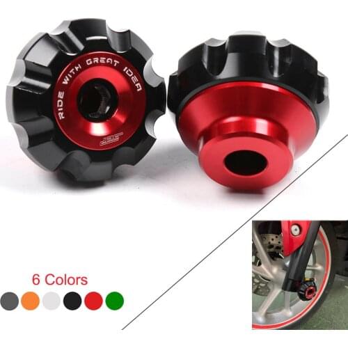 Motorcycle Front Fork Wheel Crash Slider Falling Protection For Yamaha Xmax 125 250 300 400 Nmax 155 125 BWS Aerox Accessories