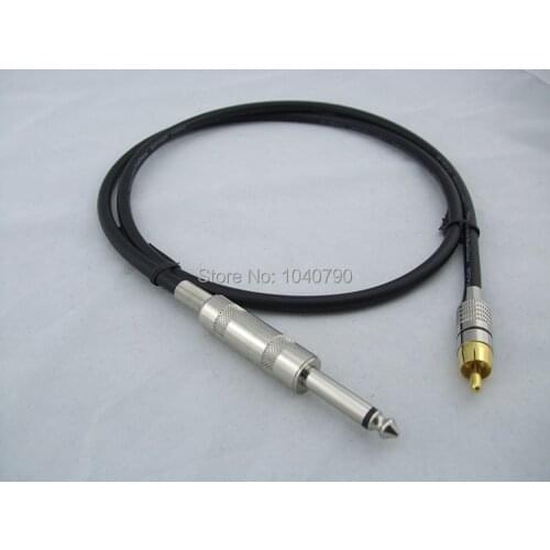 Gold plated 6.5/6.35/6.3 to Lotus flower head Power amplifier line Connecting line Audio and video cables 5M 16ft
