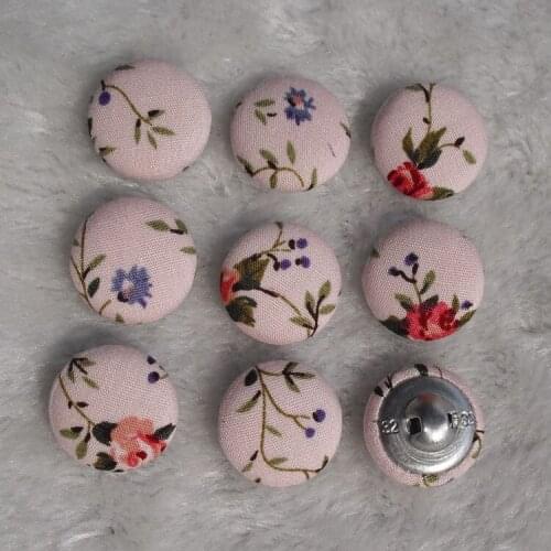Special offer Free shipping 100pcs/lot 20mm 2cm cotton prints handmade fabric cover button cloth covered buttons component T02