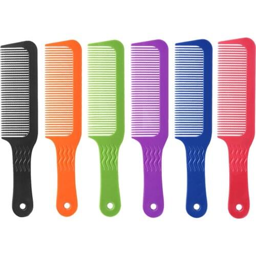 1PC Carbon Antistatic 3D Hairdressing Clipper Comb Anti Slide Handle Barber Haircut Comb Stick Hair For Professional Salon Tool