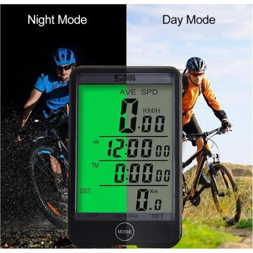 Bicycle Computer Waterproof LCD Digital Display Wired Bicycle Odometer Bicycle Speedometer Bike Accessories