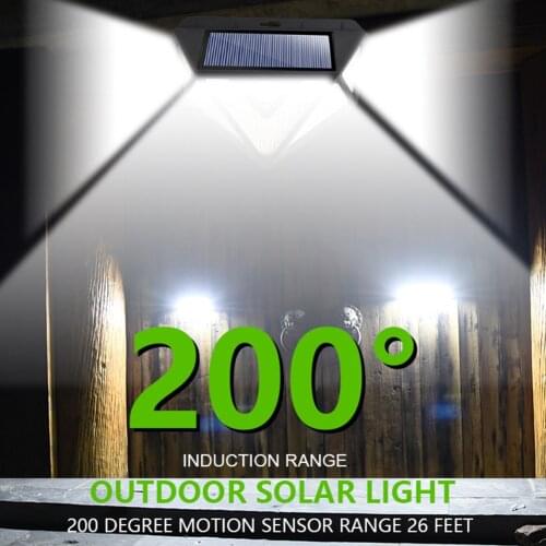 Waterproof Wall Light Solar Light PIR Motion Sensor Lighting Garden Decor 166LED for Household Outdoor Courtyard Ornament