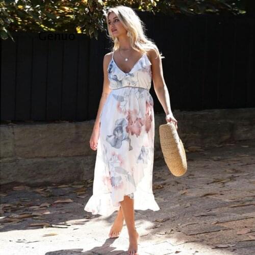 Womens Dresses Floral Printed Ruffles Falbala Sundress for Pregnant Women Elegant Pregnancy Dresses Casual