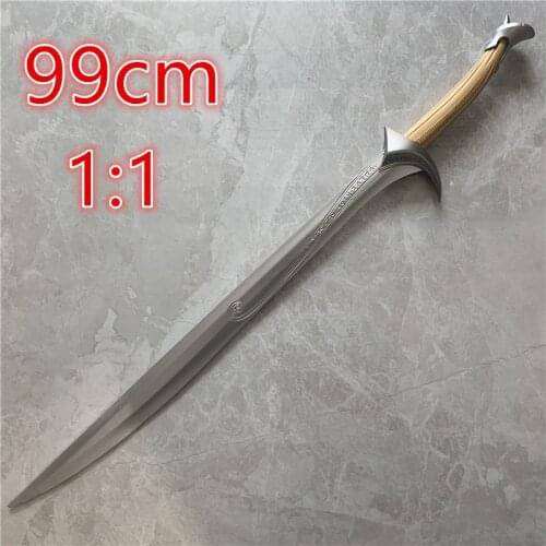 1:1 Props 99cm The Elves Sword Cos Sword Beast Bite Simulation Weapon Childrens toy Party Decoration Show Magic Ring