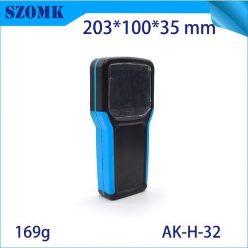 1 piece hot selling good looking black and green plastic boxes electronics portable enclosure 204*100*35MM 7.99*3.94* 1.38 inch