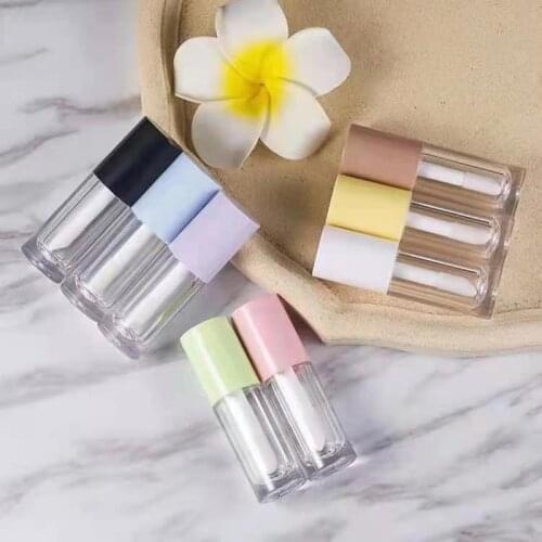 10/20/30pcs 6ml Empty Lip Gloss Tube DIY Plastic Elegant Clear Bottle Liquid Lipstick Container Round Lipgloss Lip Balm Bottles