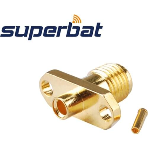 Superbat 10pcs SMA Solder Jack Flange for Semi-rigid Cable .086'' , RG405 Cable