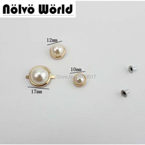 100pcs/lot DIY shoes accessories plastic mix metal square nail round nail bags bracelets screws colorful decorative nail rivets
