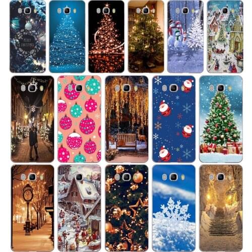 114AA The Christmas tree gift Soft Silicone Tpu Cover phone Case for Samsung Galaxy J2 J4 Prime J6 Plus J7 2016 2017 case