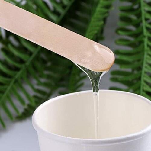 20Pcs Wooden Wax Applicator Sticks Waxing Spatula Disposable Eyebrow Waxing Popsicle Sticks Face Hair Removal Depilatory Tools
