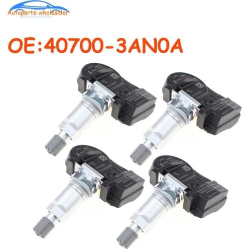 4 pcs/lot Car accessories For Nissan Infinit TPMS Tire Pressure Monitoring Sensors 40700-3AN0A 407003AN0A High Quality