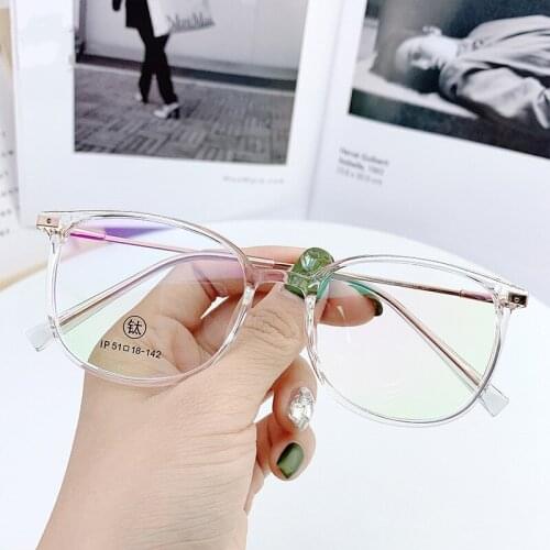 46981 Transparent Eyeglasses Titanium Glasses Frame Men Women Optical Fashion Computer Eyeglasses
