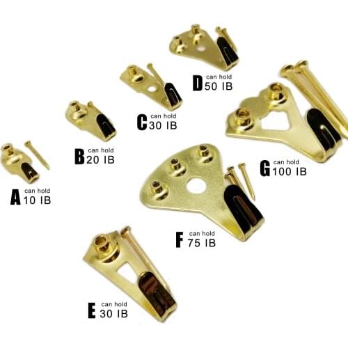 5pcs 10 20 30 50 100IB High Strength Steel Metal Picture Photo Oil Painting Frame Mirror Clock Hook Hanger Hard Wood Solid Wall