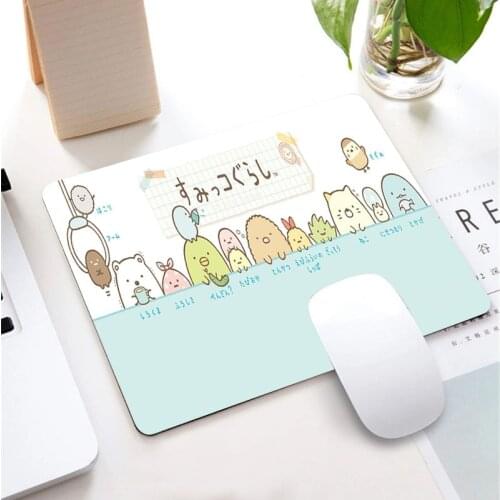 Anime Sumikkogurashi Mouse Pad Gaming Accessories Notebook Genshin Impact Cute Keyboard Pad Desktop Non-slip MousePad for LOL