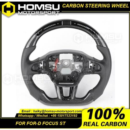 Carbon Fiber Custom Car Steering Wheel For ford focus RS /ST MK2 Carbon Fiber Custom Car Steering Wheel