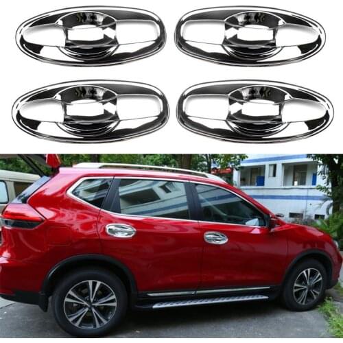 Chrome Door Handle Bowl Cover Molding Trim For Nissan Rogue X-Trail T32 2014 2015 2016 2017 2018 2019