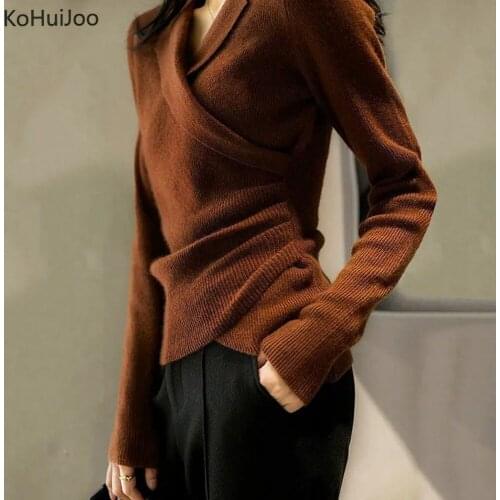 Женские свитера и кардиганы KoHuiJoo China At AliExpress