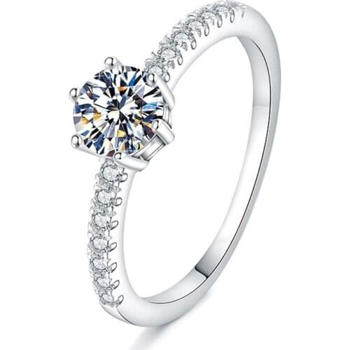 Original Design S925 Sterling Silver Rings for Women Romantic Wedding Luxury Engagement Exquisite Jewelry Diamond Adjustable